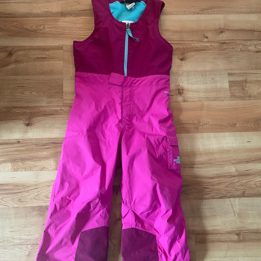 The North Face Magenta and Aqua Kids' snow pants 3T